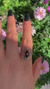 Rose Cut Rhodolite Garnet Ring - Size 9