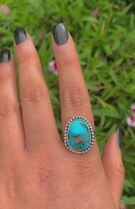 Morenci Turquoise Ring - Size 10