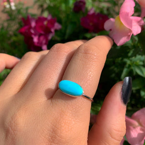 Sleeping Beauty Turquoise Ring - Size 8 