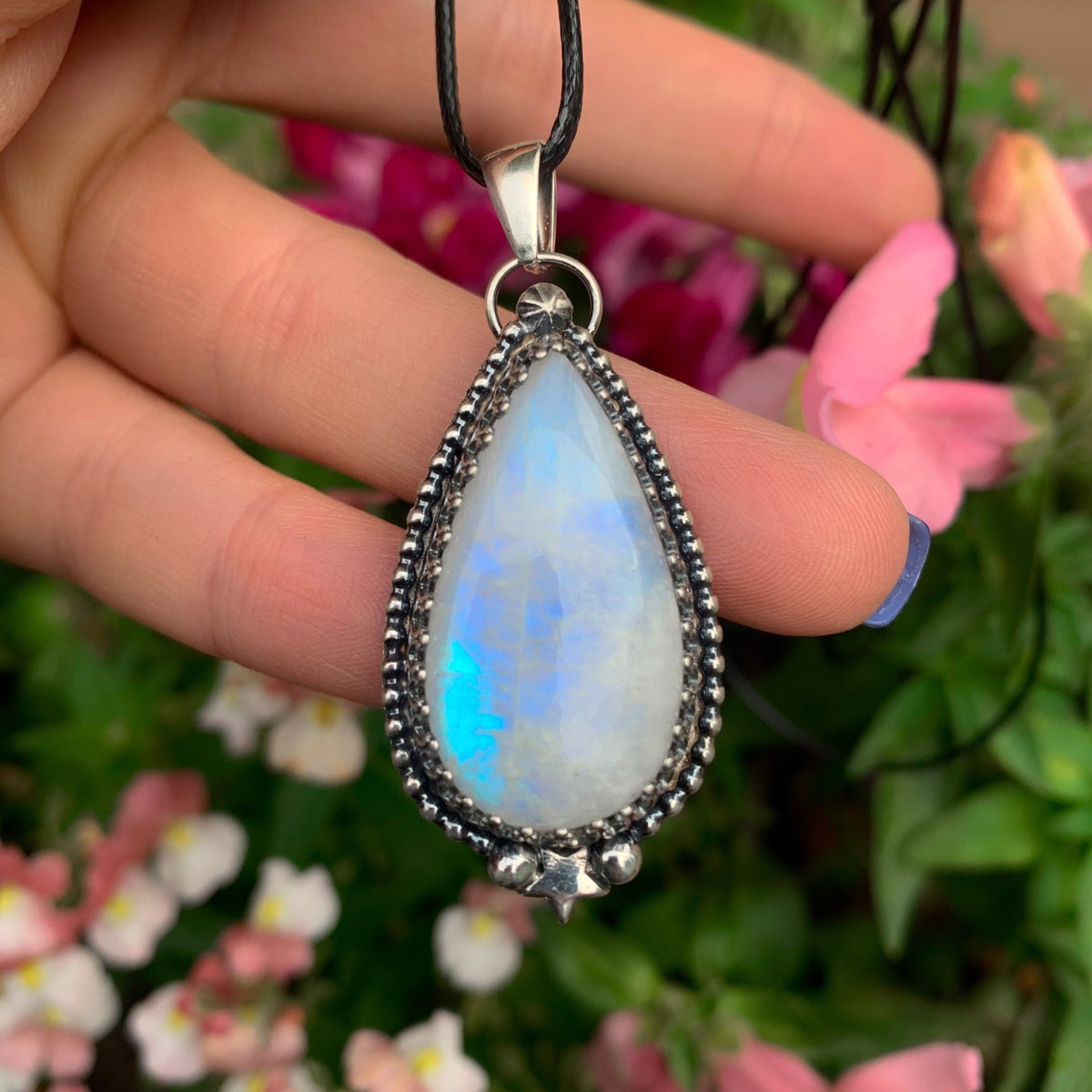 Moonstone Pendant - Sterling Silver 